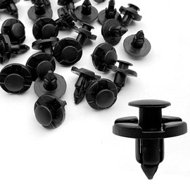 Clips Fasteners Bumper Fender Mud Flaps Nylon Automotive Rivets Retaining Clips for Nissan Push Engine Under Cover Hole Rivets for Mazda, Toyota, Suzuki (50pcs) 0.3 inch (8 mm) Hole Diameter Push