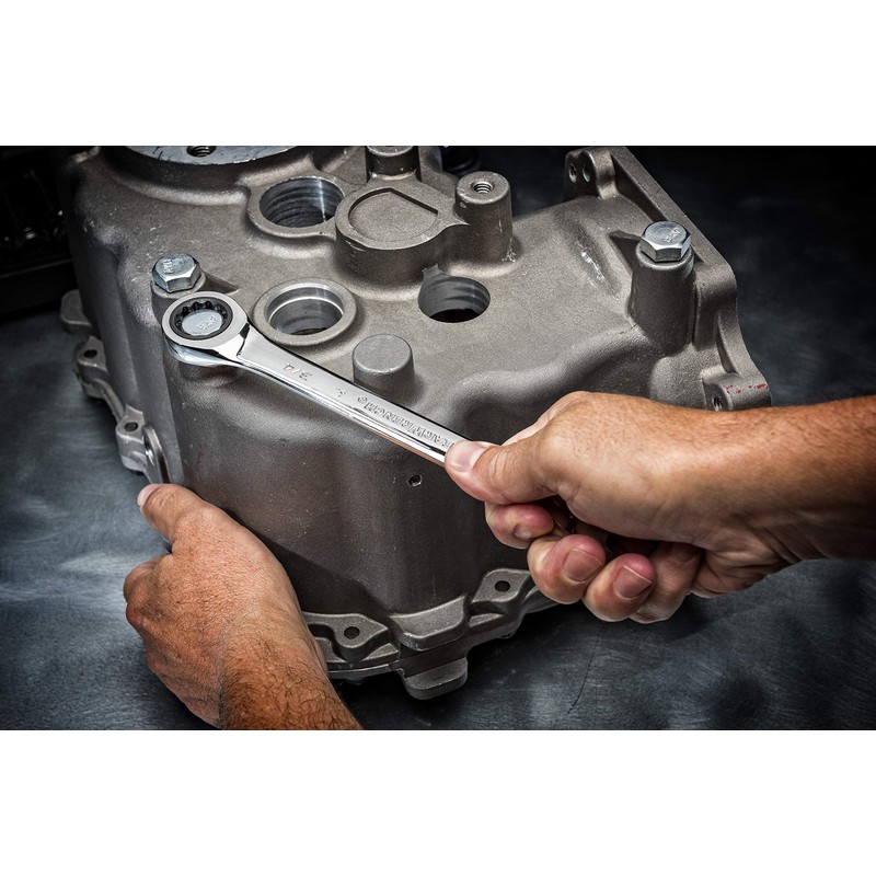 GEARWRENCH 12 Pt. Ratcheting Combination Wrench, 1-9/16" - 9044