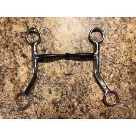 Reinsman Circle R 5” Snaffle Horse Bit Reinsman Western Flat Shank Sweet Mouth