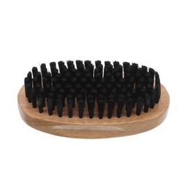 SAFIGLE Wooden Handle Mens Beard Brush Heated Beard Shaping Tool Soft Bristles Brush Perfect for Home Travel