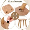 9 Inch Small Wooden Step Stool Solid Wood Stool Wooden