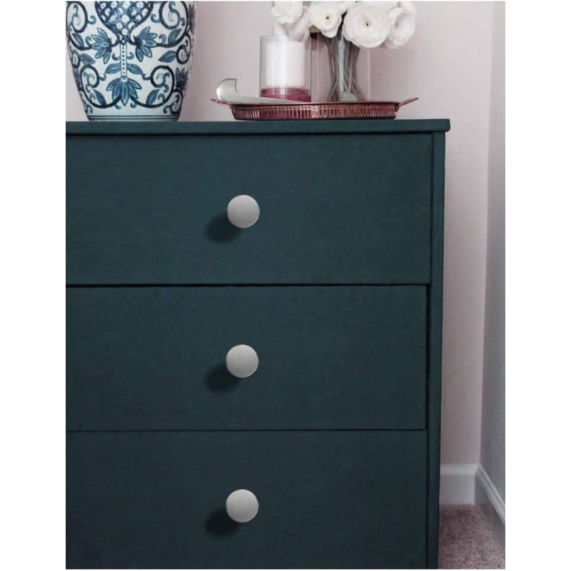 LONTAN Brushed Nickel Drawer Knobs Kitchen Cupboard Knobs - 5