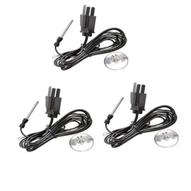 Rid Volt TAAM Professional Submersible Titanium Grounding Ground Probe with Suction Mount for Aquarium Fish Tank (3 Packs)