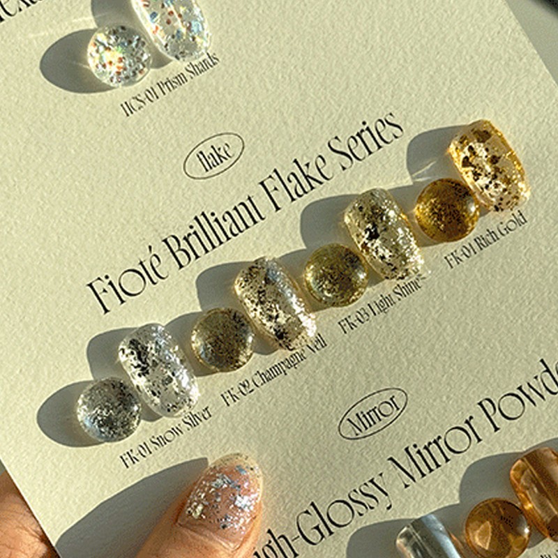 Piote Fiote Foil Flake Gold Leaf Silver Foil Nail Glitter