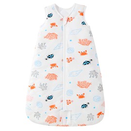 Mosebears Sleep Sack Baby Winter Wearable Blanket with 2-Way Zipper,2.5 TOG Cotton Sleep Sack Unisex