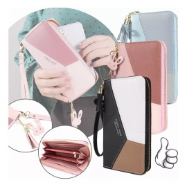 REYES Cartera Reyes De Cuero Sintetico 15 Ranuras Con Muñequera