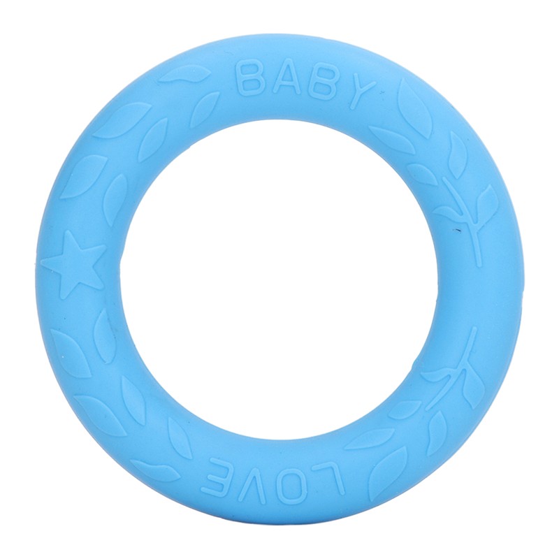 5pcs Baby Soft Silicone Teething Ring Toy Infant Safe Elastic