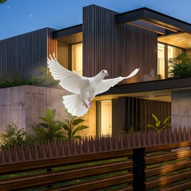 CIIC Bird Spikes, 20 Pack Pigeon Squirrel Raccoon Cat Deterrent Spike Outside Anti Robin Defender Outdoor to Keep Birds Away Roof Fence Window Nest 18.7 Feet(5.7m), Brown