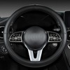 Steering Wheel Cover Nappa Leather Wrapped Wheel Protector Anti Slip