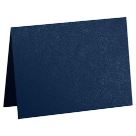 LUXPaper #17 Mini Folded Cards | 2 9/16" x 3 9/16" | Lapis Metallic - Stardream | 105lb. Cover | 1,000 Qty