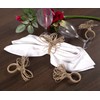 Natural Jute Napkin Ring Set of 12 - Fancy Elegant