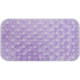 Eview Non Slip Bathtub and Shower Mat with Drain Holes Suction Cups Machine Washable