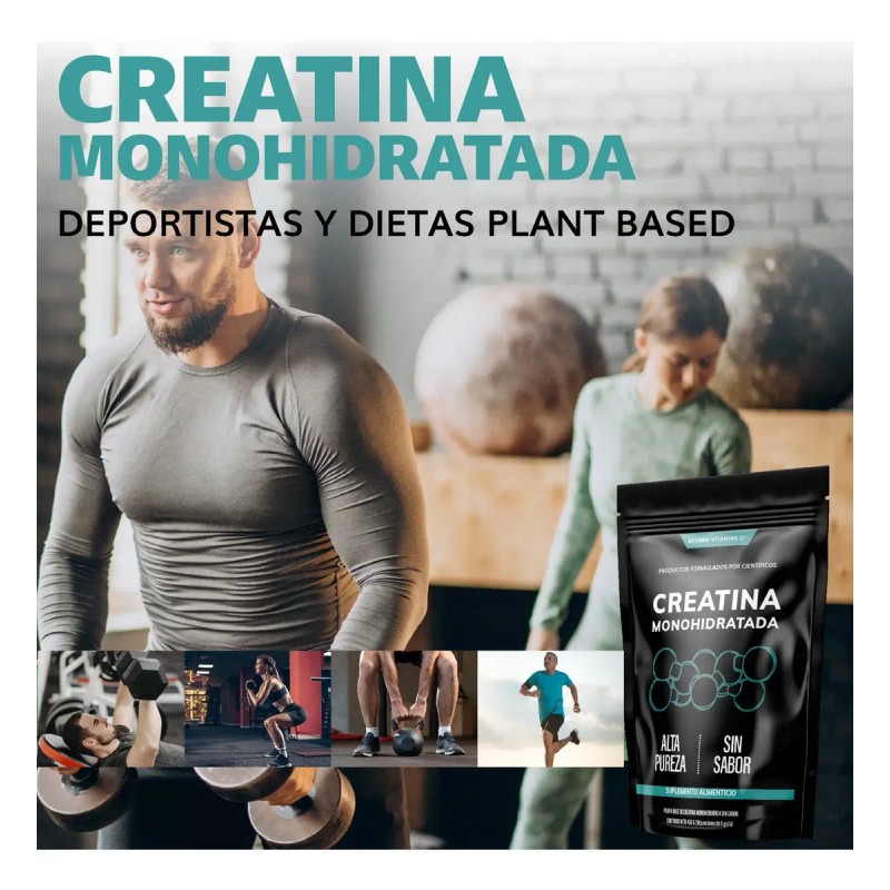 Creatina Monohidratada Micronizada Polvo Pre Workout 100 Alta Pureza Certificada