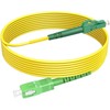 RamboCables 20ft(7m) Fiber Optic Cable Singlemode SC/APC to LC/APC OS2
