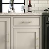 goldenwarm 10 Pack Brushed Satin Nickel Kitchen Handles 128mm Hole