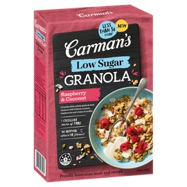 Carman's Low Sugar Raspberry and Coconut Granola 450 g
