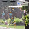 YUETJIN Mosaic Edison Bulb Solar Ball Lamp Hanging Wind Chime