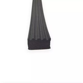 Brickyard Automotive Auto RV Marine 5/8" Self Adhesive Rectangle Ribbed Rubber Weather Seal Strip