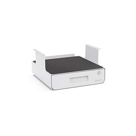 Locking Under Desk Drawer with Shelf (White) by UPLIFT Desk