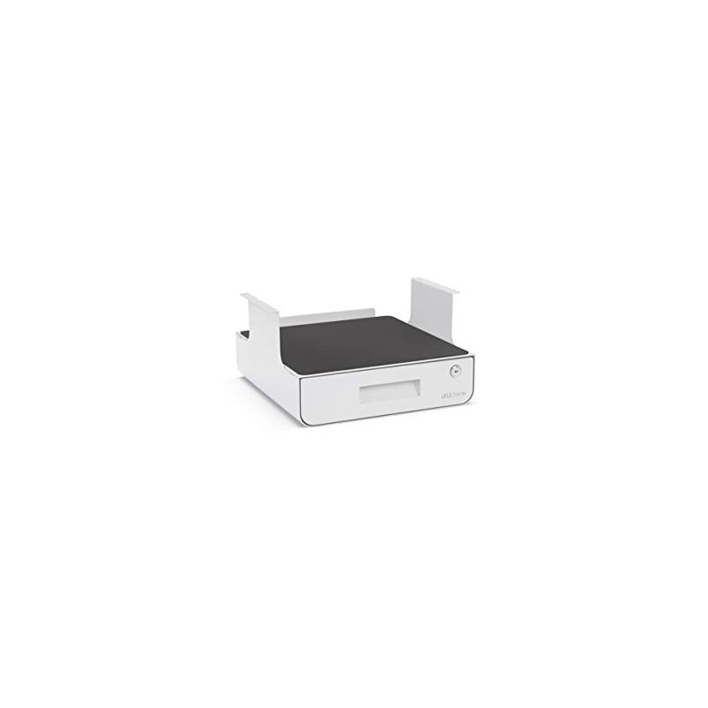 Locking Under Desk Drawer with Shelf (White) by UPLIFT Desk