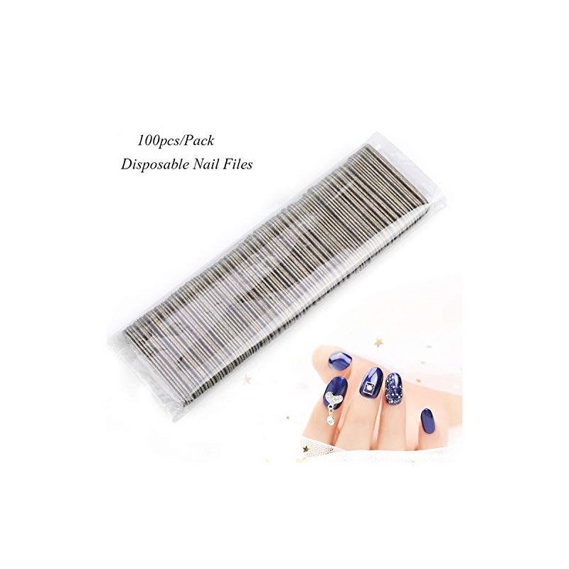 MWOOT - Juego de 100 limas de uñas a granel,