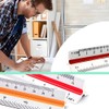 Scale Ruler, Plastic Triangular Scale, 30 cm Metric Scales 1:100