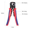 WORKPRO Self Adjusting Wire Stripper, 3-in-1 Automatic Wire Stripper/Cutter/Crimper, AWG10-24,
