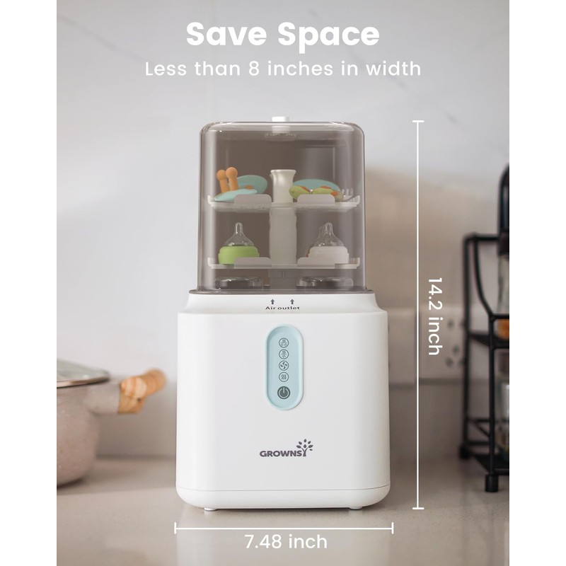 Grownsy 3 Layers Large Capacity Bottle Sterilizer and Dryer, 45%