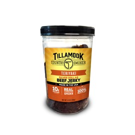 Tillamook Country Smoker Real Hardwood Smoked Silver Dollar Jerky, Teriyaki, 13 Ounce