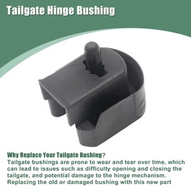 Priprilod Right Rear Tailgate Hinge Bushing Compatible with Toyota Compatible with Tacoma SR5 Extended Cab 2016 2017 2018 2019 2020 2021 2022 2023 66143-04021 66143104021