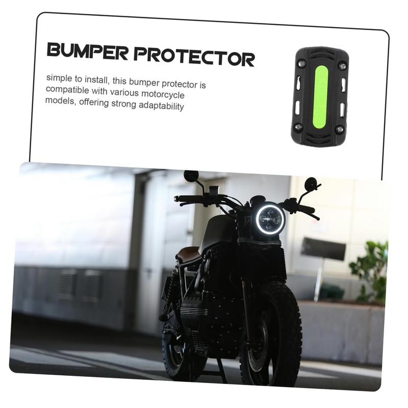 Mikinona Motorcycle Bumper Guard Black Plastic Fall Block for Motorbikes