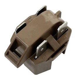 8EA14C-3 Refrigerator PTC Starter Relay Replacement for GE WR55X22042 Vissani Danby EdgeStar Summit Whirl-Pool Haier Igloo Magic Chef Compressor Relay - QP2-4R7 (3 Pin)