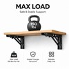 10 Inch Folding Shelf Brackets, Heavy Duty Wall Mounted Collapsible