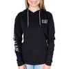 Caterpillar Women's UPF Banner Hooded Tee - Black, Small