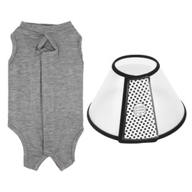 CWPFVQA 1 Cat Costume and 1 Protective Case, Cotton Pet Clothes, Castration Clothes for Pets, Pet Supplies, Anti-Bite Pet Protection