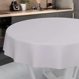 ANRO Oilcloth Tablecloth, Washable, Oilcloth, Garden Tablecloth, Outdoor, Indoor, Round, 100 cm, Cut Edge, Grey