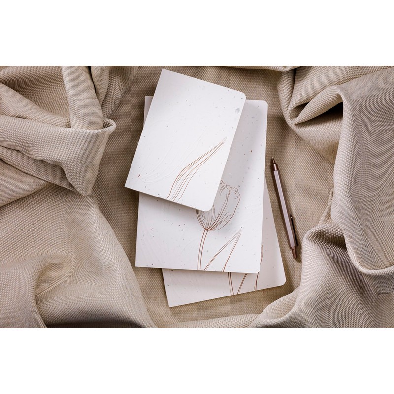 Clairefontaine 813067C Tulip Paper Notebook with Flexible Cover DIN A6