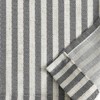 TOPICK Striped Panel Curtains, Linen Curtains with Stripes, Kitchen Curtain,