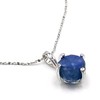 Natural raw lapis lazuli gemstone pendant chain necklace with white
