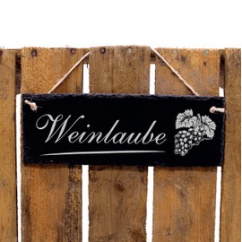 Engraved Slate Sign, Wine Arbour, Garden Sign, Door Sign, 22 x 8 cm