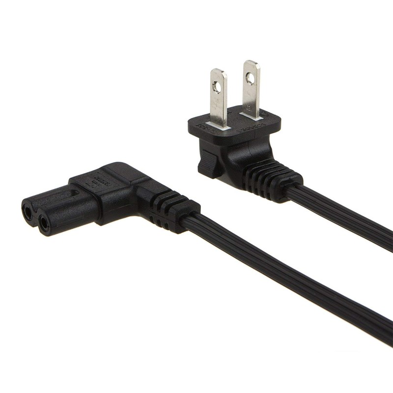 VSEER 1.5FT SPT-2 18 AWG Angled 2-Slot Non-Polarized Angle Figure