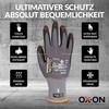 OX-ON Flexible Advanced 1900 Grey Work Gloves, Durable Safety Gloves,