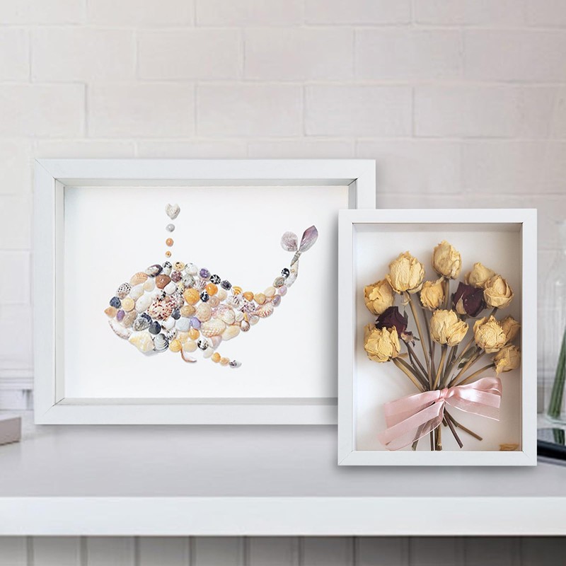FuninCrea 3D Shadow Box Frame 3 cm Inner Depth Wooden