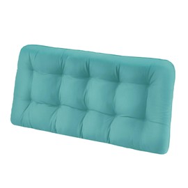 HOMELYSIAN Tufted Bench Cushions for Outdoor Furniture, 44" x 19" Porch Swing Cushions Filled with Foam, Overstuffed Patio Cushions for Bench Loveseat with 2-3 Seats,Thick and Water Resistant, Teal