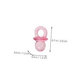 ORFOFE 150pcs Small Acrylic Pacifiers Shower Favors for Girl Boy Dummies for Shower Decor Games