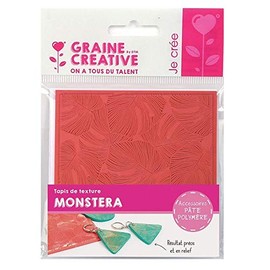 Textured Mat for Polymer Clay - Monstera