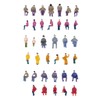 Sharplace 50x Model Train Architectural 1:87 Scale Painted Figures Sitting