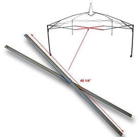 for Coleman 12' x 12' Straight Coleman Shelter Canopy Gazebo 48 1/4" Middle Truss Bar Replacement Parts for Model 2000023972