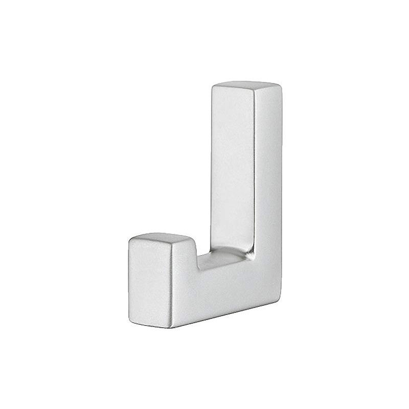 Gedotec Quadro Designer Coat Hook Square Coat Hook Chrome-Plated Matt