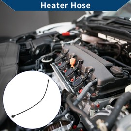Hihaha No.1323Y2 Heater Hose for PEUGEOT 206 1.4 1998-2012 Engine Radiator Coolant Water Pipe Good Sealing Rubber 1 Pc Black